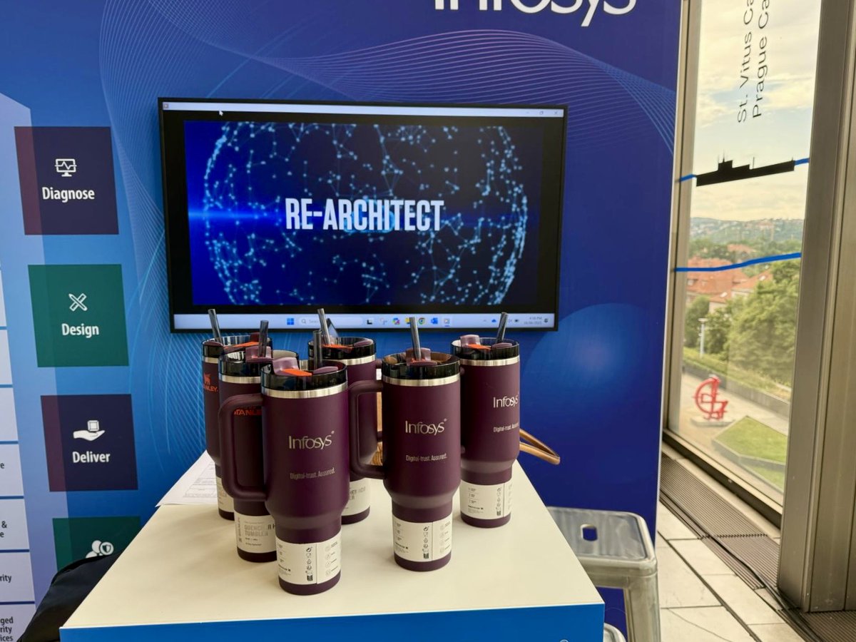 InfosysEvents's tweet image. Curious about how to implement #ZeroTrust security or leverage #AI to reduce cybersecurity risks? Meet #InfosysCyberSecurity leaders Luke Smith, Arnoud Hablous, Kamesh Grover, and Varun Soni at Booth # G6 at Zenith Live’25 in Prague! See you there! bit.ly/4jxUErK…