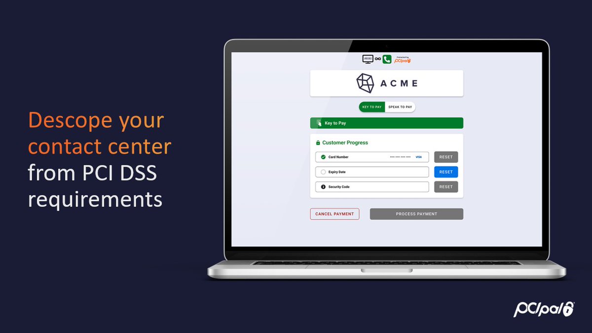 Complexity out. Security in. Descoping your contact center with PCI Pal makes PCI DSS compliance simpler.

ow.ly/qVxT50WaIMo

#PCIDSS #SecurePayments #CX
