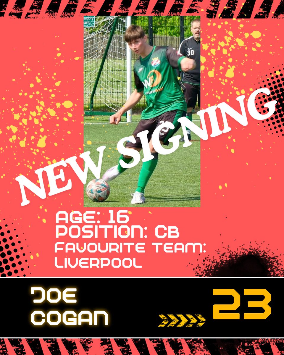 As we look ahead to Saturday, we thought it was only right to end with one last player profile, and it’s a special one!
#23 Joe Cogan! 

Joe has been with us for a little while now, and it’s already been amazing to see how much he’s progressed in such a short time.