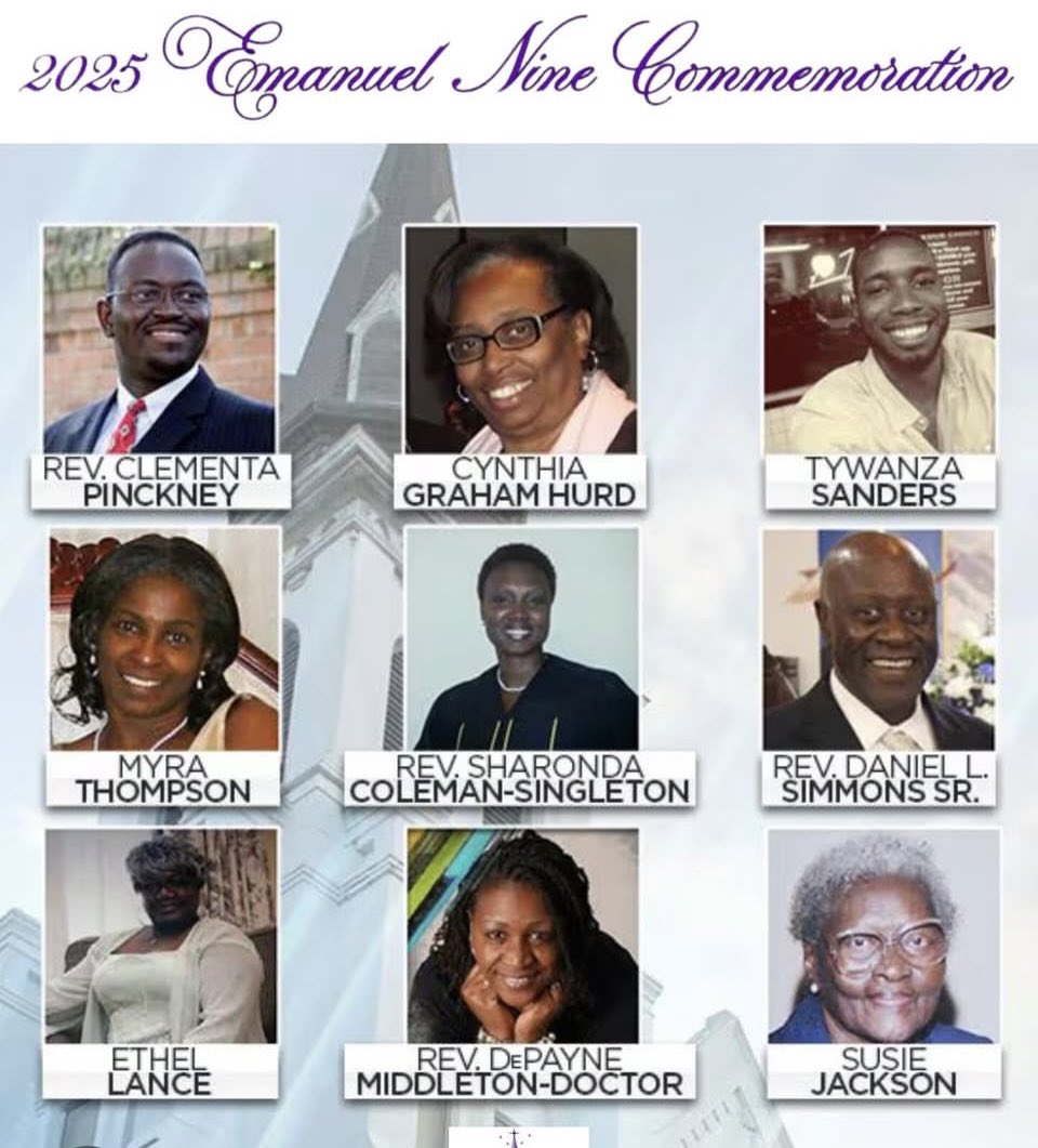 GeecheeBee843's tweet image. May your souls continue to Rest in Peace!! And we still screaming fuck Dylan Roof forever!! #Charlestonsc #EmanuelNine #tenyears