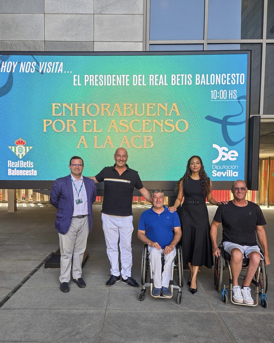 📍Hoy hemos tenido el honor de ser recibidos en la <a href="/DIPUSEVI/">Diputación de Sevilla</a>, con motivo de nuestro reciente ascenso a la <a href="/ACBCOM/">Liga Endesa</a>

Un reconocimiento que nos llena de orgullo y que dedicamos a todas las personas que forman parte de este sueño💚