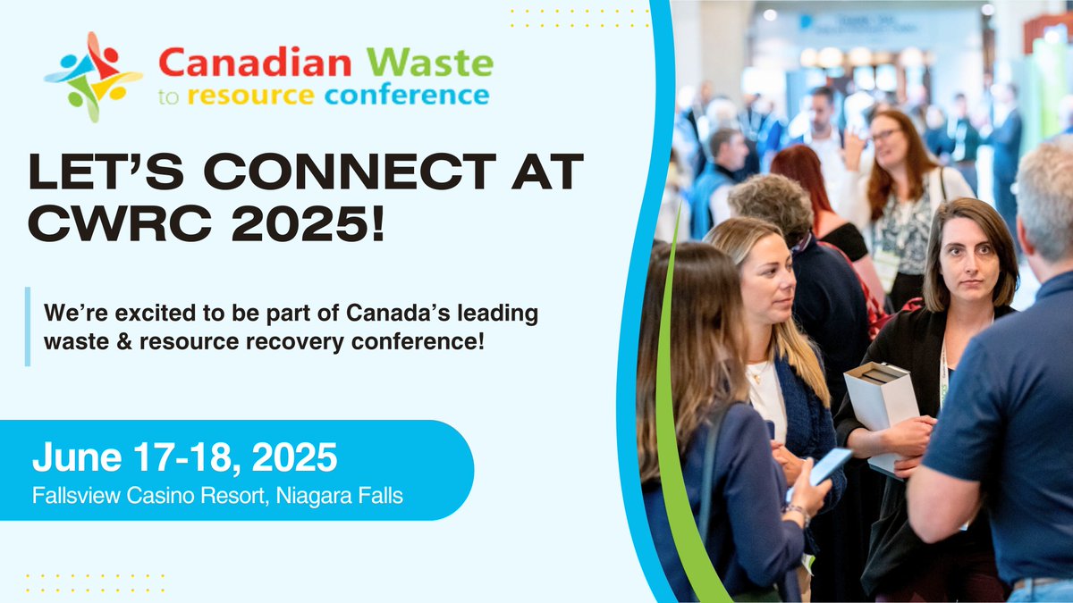 #RPRA’s Registrar, Mary Cummins, takes the stage tomorrow at 11:00 a.m. at the Canadian Waste to Resource Conference in Niagara Falls, presented by <a href="/OWMA1/">Waste to Resource Ontario</a>. Visit us at booth #32 to learn more about our work.

More details: cw2rc.ca/cpages/home.
#CWRC2025
