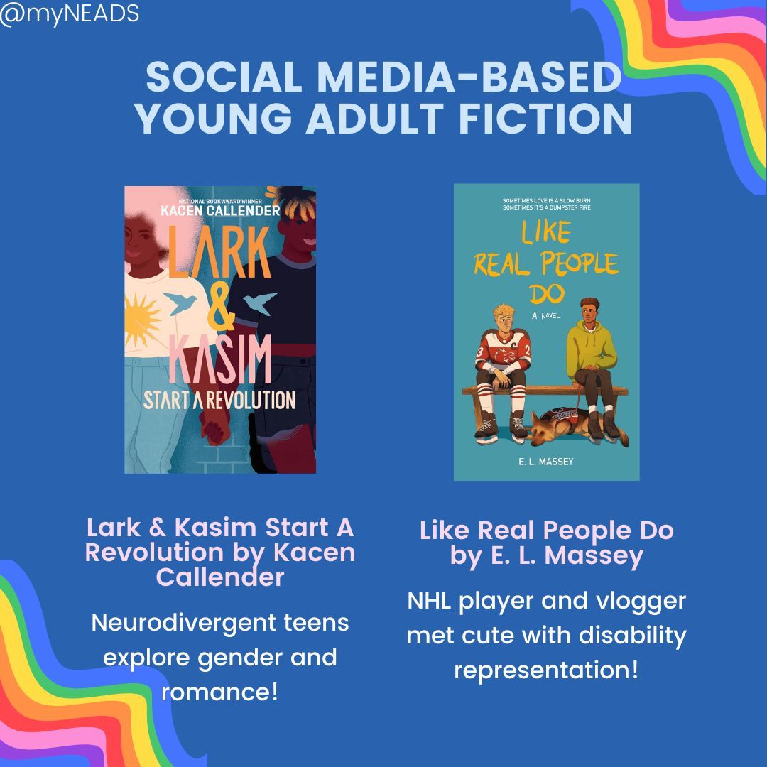 need some new additions to your summer reading list? try one of these incredible books featuring 2SLGBTQIA+ and disabled representation! #LetNEADSKnow in the comments if we've missed your fave book in this genre 📚
