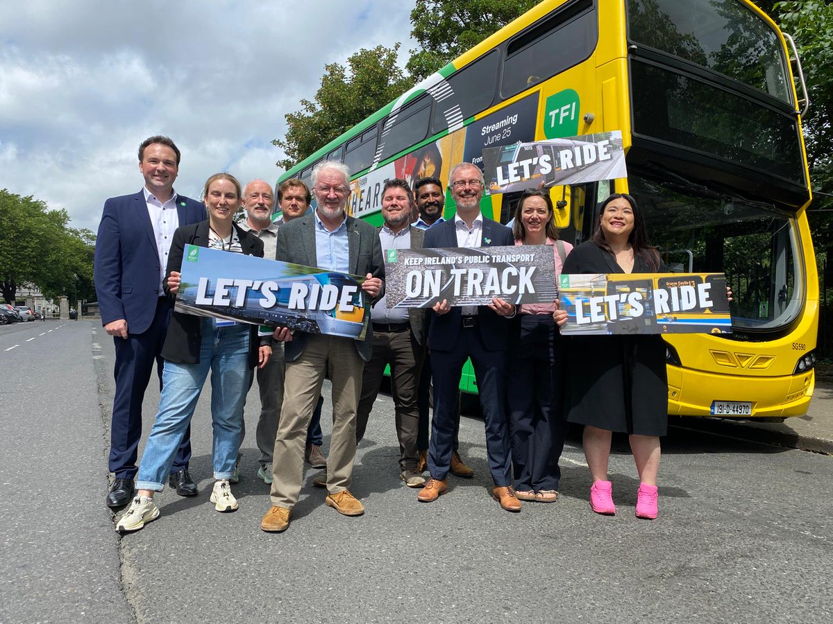 The "Green Effect" continues. The Greens in government will push for better and cheaper public transport: cut fares again,  deliver a better passenger experience,  expand rail and rural bus routes. Well done to our leader Roderic O'Gorman 👏