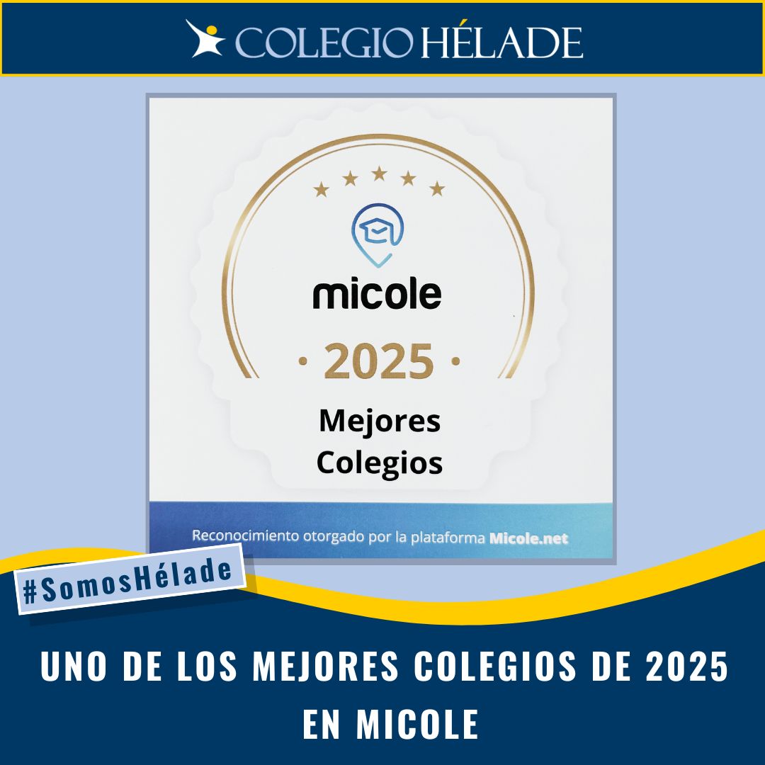 🎉 Un año más, hemos sido reconocidos como uno de los mejores colegios de 2025 en Micole. Un orgullo que refuerza nuestro compromiso con la educación de calidad, el cariño y el crecimiento de nuestros alumnos. 💙 ¡Gracias por confiar en nosotros! #SomosHélade