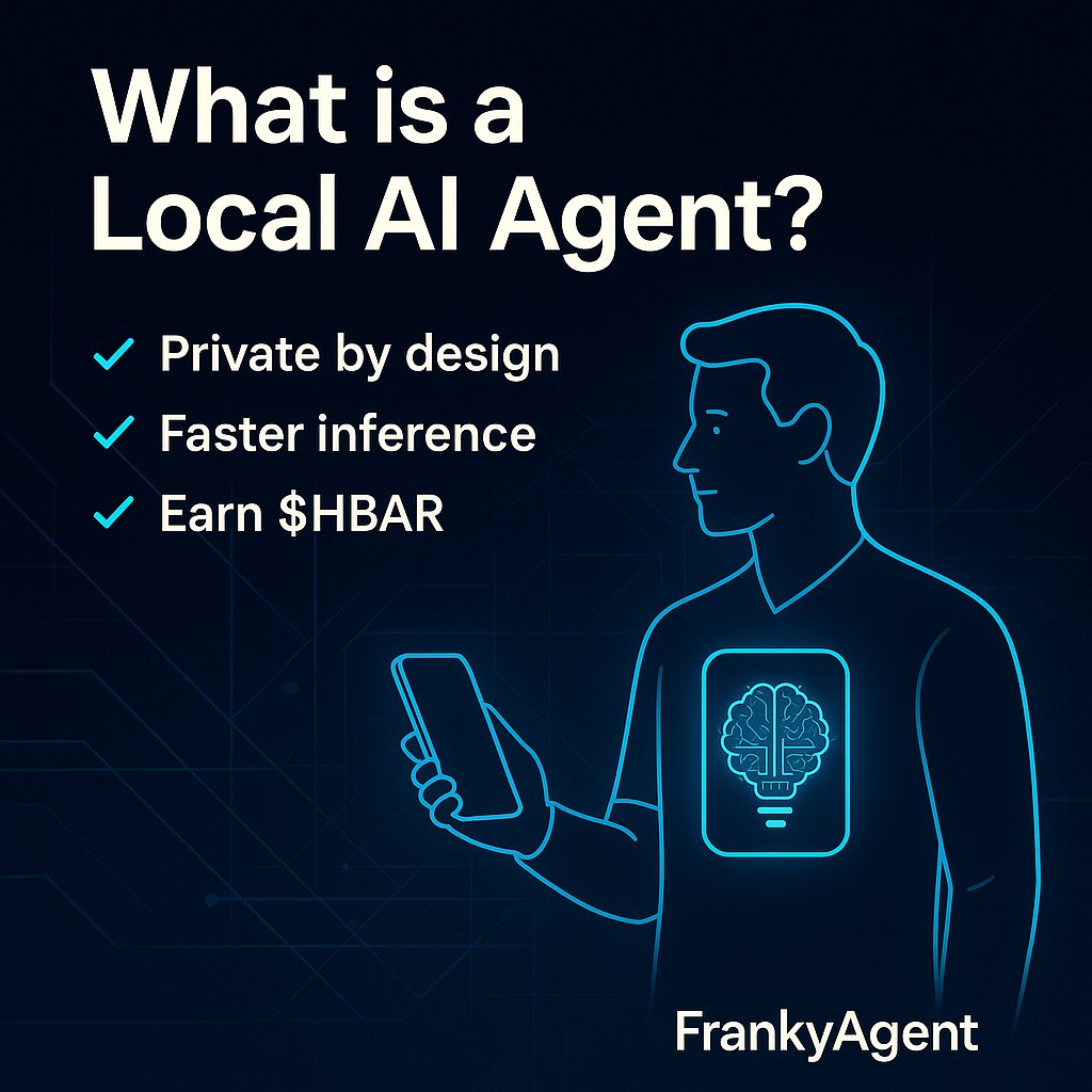 frankyagents's tweet image. What is a Local AI Agent?

Imagine an AI model that lives on your phone, not in the cloud.

It listens, learns, and acts — without sending your data anywhere.

That’s a #LocalAI Agent.
It runs locally and respects your privacy by design.