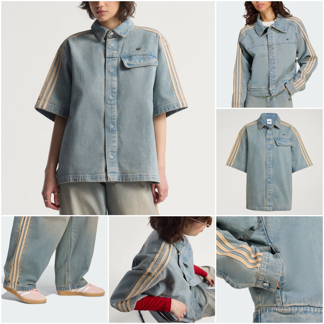 新品25⭐️adidas プレミアムエッセンシャルズ デニムパンツ インディゴ adidas Originals - 希少24⭐️adidasプレミアムエッセンシャル
