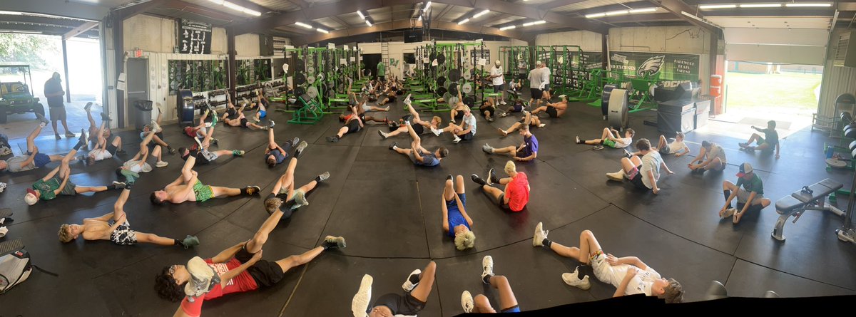 Packed house in the Eagle Nest this morning 💪🏼🏋️🦅