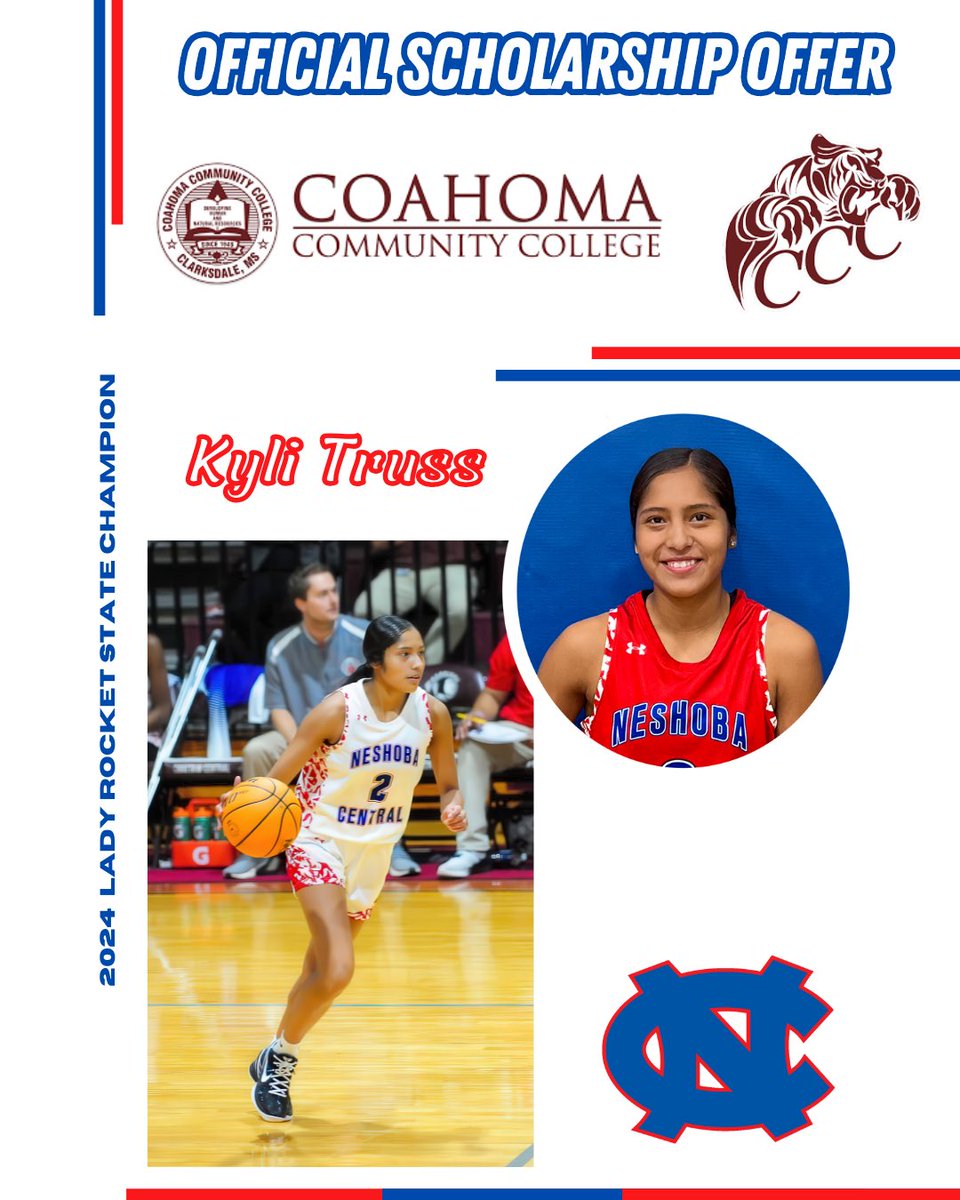 Congratulations Kyli! Thank you to Coach Faulkner and the Coahoma staff.