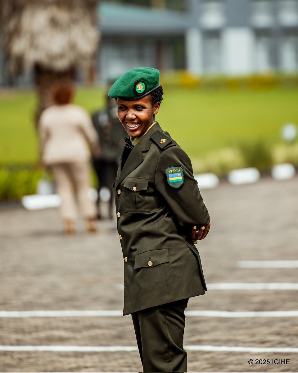 Female officer at the RDFCSC graduation ceremony | Musanze, 2025