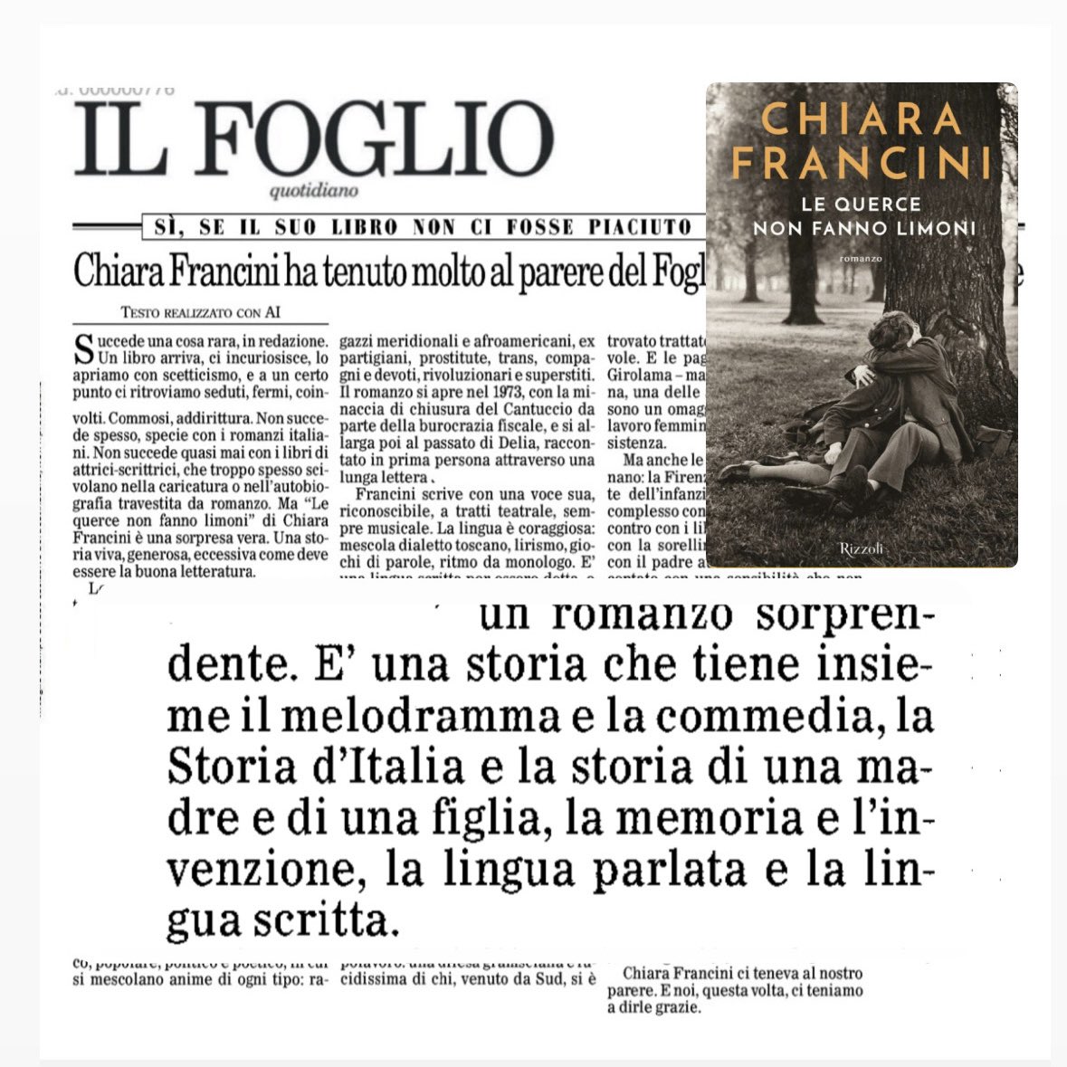 Chiara Francini (@chiarafrancini) on Twitter photo ๐๐๐ซ๐๐ณ๐ข๐ ๐ ๐๐ฅ ๐
๐จ๐ ๐ฅ๐ข๐จ
โ๐๐ ๐ช๐ฎ๐๐ซ๐๐ ๐ง๐จ๐ง ๐๐๐ง๐ง๐จ ๐ฅ๐ข๐ฆ๐จ๐ง๐ขโ ๐ฬ ๐ฎ๐ง๐ ๐ฌ๐จ๐ซ๐ฉ๐ซ๐๐ฌ๐ ๐ฏ๐๐ซ๐. ๐๐ง๐ ๐ฌ๐ญ๐จ๐ซ๐ข๐ ๐ ๐๐ง๐๐ซ๐จ๐ฌ๐, ๐๐๐๐๐ฌ๐ฌ๐ข๐ฏ๐ ๐๐จ๐ฆ๐ ๐๐๐ฏ๐ ๐๐ฌ๐ฌ๐๐ซ๐ ๐ฅ๐ ๐๐ฎ๐จ๐ง๐ ๐ฅ๐๐ญ๐ญ๐๐ซ๐๐ญ๐ฎ๐ซ๐.
๐๐ง๐ข๐ณ๐ข๐ ๐ง๐๐ฅ ๐๐๐ซ๐๐ณ๐ข๐ ๐ ๐๐ฅ ๐
๐จ๐ ๐ฅ๐ข๐จ
โ๐๐ ๐ช๐ฎ๐๐ซ๐๐ ๐ง๐จ๐ง ๐๐๐ง๐ง๐จ ๐ฅ๐ข๐ฆ๐จ๐ง๐ขโ ๐ฬ ๐ฎ๐ง๐ ๐ฌ๐จ๐ซ๐ฉ๐ซ๐๐ฌ๐ ๐ฏ๐๐ซ๐. ๐๐ง๐ ๐ฌ๐ญ๐จ๐ซ๐ข๐ ๐ ๐๐ง๐๐ซ๐จ๐ฌ๐, ๐๐๐๐๐ฌ๐ฌ๐ข๐ฏ๐ ๐๐จ๐ฆ๐ ๐๐๐ฏ๐ ๐๐ฌ๐ฌ๐๐ซ๐ ๐ฅ๐ ๐๐ฎ๐จ๐ง๐ ๐ฅ๐๐ญ๐ญ๐๐ซ๐๐ญ๐ฎ๐ซ๐.
๐๐ง๐ข๐ณ๐ข๐ ๐ง๐๐ฅ