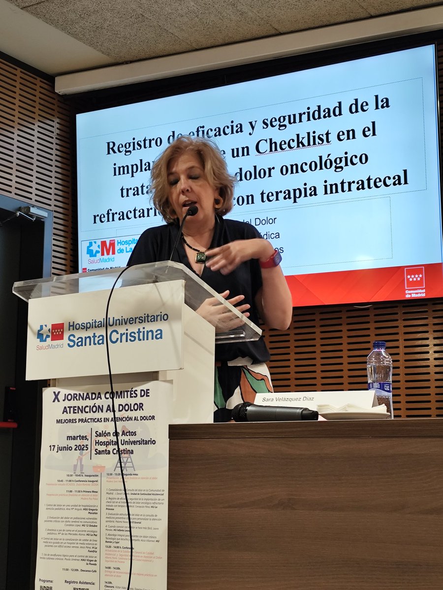 El hospital de La Princesa, con su Unidad del Dolor, mejor Práctica en Dolor de la Comunidad de Madrid. Expone la Dra Concha Pérez  <a href="/ConchaPhte/">Concha Pérez</a> 👏🏼👏🏼👏🏼Felicidades