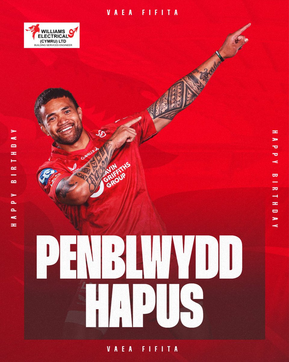 Wishing Vaea Fifita a very happy birthday for today 🎂

Penblwydd hapus iawn i ti Vaea!!
