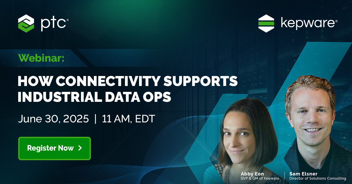 💡Webinar: Unlock the Power of Scalable Industrial Connectivity💡

📅 Join us June 30 to explore how real-time data, AI, and seamless integration are transforming industrial ops.

🔗 Save your spot: ptc.co/PMj050WaJga

#DigitalTransformation #IndustrialConnectivity