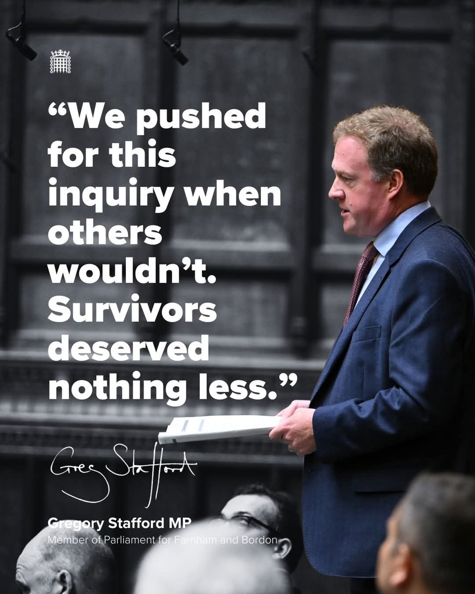 The national inquiry into grooming gangs is long overdue. Survivors deserve swift, independent action and real change - not more words. I’ve backed this from the start.

Shamefully, Labour voted against our plans and the Lib Dems refused to vote at all. Victims deserved better.