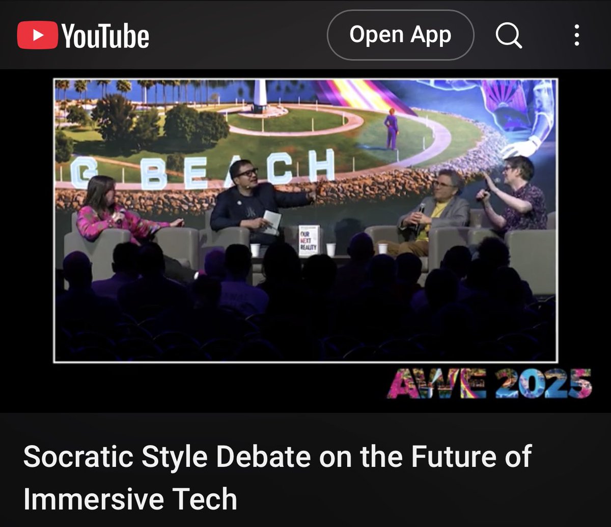 Alvin Wang Graylin (@agraylin) on Twitter photo Here's the video of the heated🔥 #Socratic dialogue panel between four industry veterans <a href="/kentbye/">Kent Bye (Voices of VR)</a> <a href="/LouisBRosenberg/">Louis Rosenberg, PhD</a> <a href="/lshannon45/">Leslie Shannon</a> <a href="/AGraylin/">Alvin Wang Graylin</a> at #AWE last week regarding how #AI will soon impact our lives, our work, our institutions and our society, but also what we need to do about Here's the video of the heated🔥 #Socratic dialogue panel between four industry veterans <a href="/kentbye/">Kent Bye (Voices of VR)</a> <a href="/LouisBRosenberg/">Louis Rosenberg, PhD</a> <a href="/lshannon45/">Leslie Shannon</a> <a href="/AGraylin/">Alvin Wang Graylin</a> at #AWE last week regarding how #AI will soon impact our lives, our work, our institutions and our society, but also what we need to do about