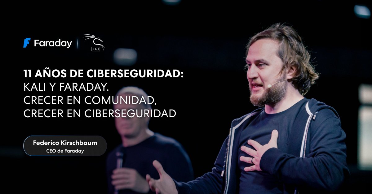 Faraday Security (@faradaysec) on Twitter photo Este año cumplimos 11 años y, junto a nuestro cofundador <a href="/fede_k/">Federico Kirschbaum</a>, recordamos los inicios open source de nuestra plataforma. 🎂
Nos llena de orgullo y alegría poder compartir con ustedes el camino recorrido y este viaje en el tiempo.
🔗faradaysec.com/11-anos-de-cib… Este año cumplimos 11 años y, junto a nuestro cofundador <a href="/fede_k/">Federico Kirschbaum</a>, recordamos los inicios open source de nuestra plataforma. 🎂
Nos llena de orgullo y alegría poder compartir con ustedes el camino recorrido y este viaje en el tiempo.
🔗faradaysec.com/11-anos-de-cib…