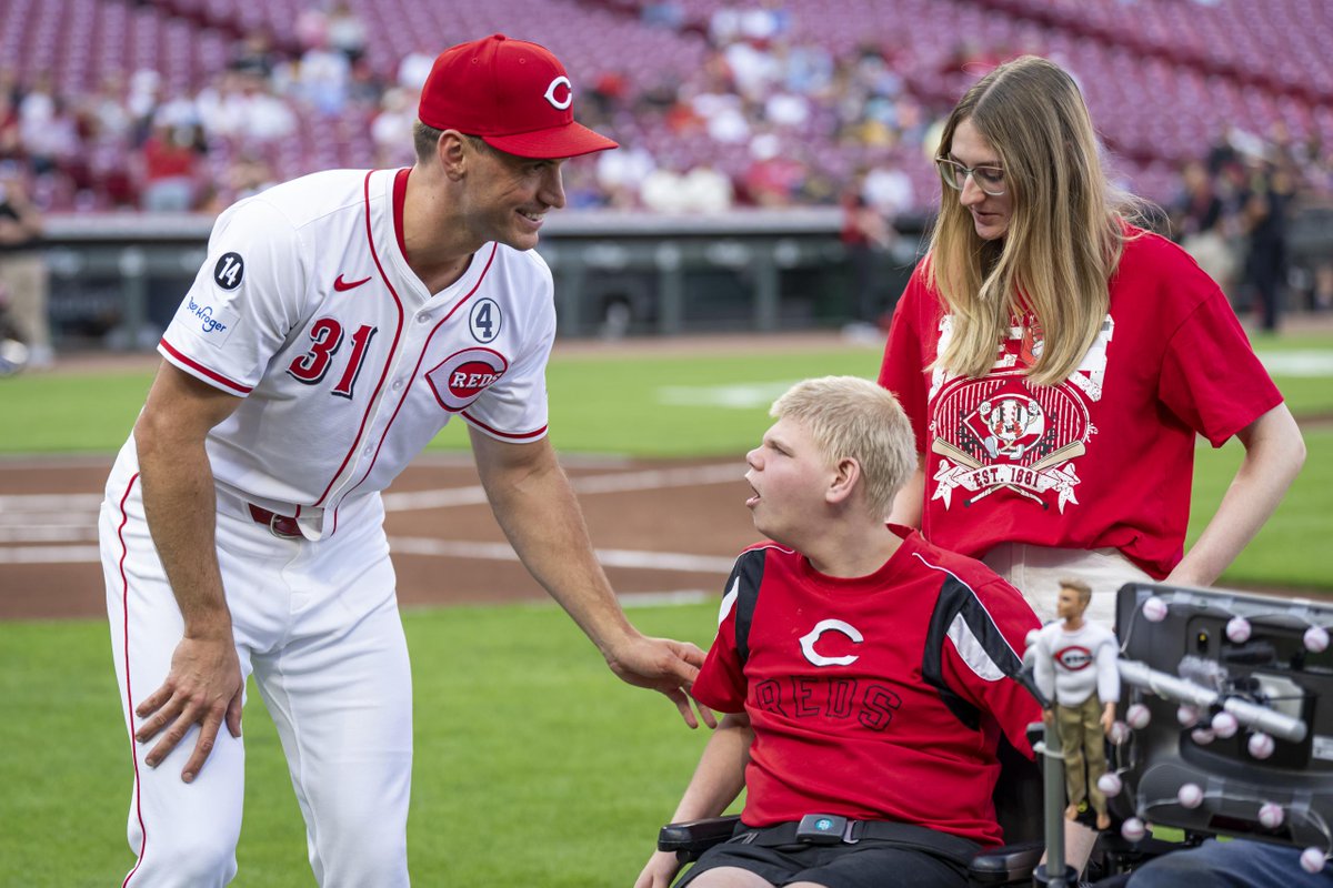 On Lou Gehrig Day, we presented Steve Romberg of Loveland, OH, with a <a href="/PermobilCares/">Permobil Foundation</a> customized Reds wheelchair and honored <a href="/Reds/">Cincinnati Reds</a> pitcher Brent Suter as a Lou Gehrig Award nominee with <a href="/phideltatheta/">Phi Delta Theta</a>. Steve's unwavering spirit &amp; love for baseball inspire many.