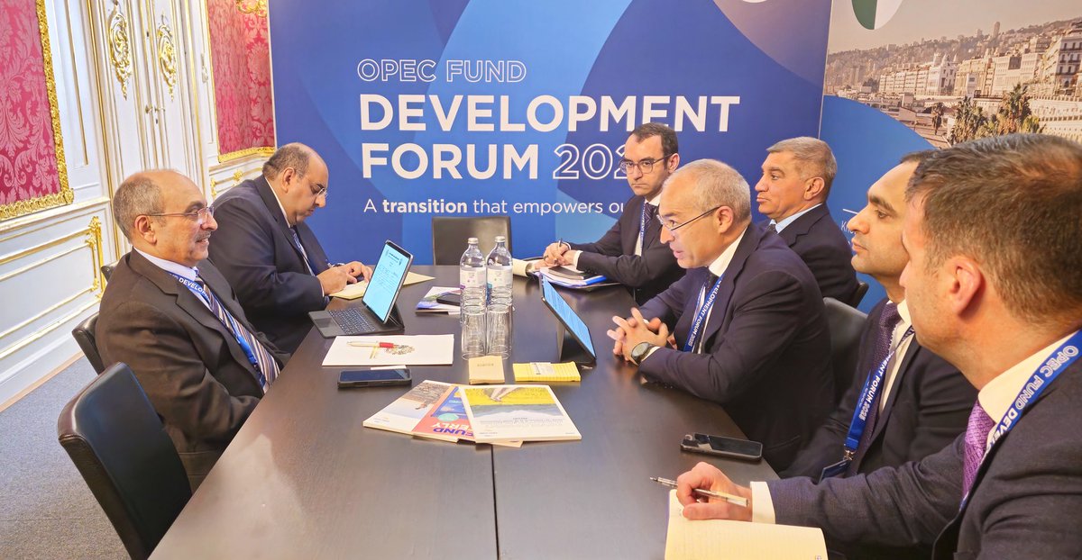Mikayil Jabbarov (@mikayiljabbarov) on Twitter photo #OPEC Beynəlxalq İnkişaf Fondunun (<a href="/TheOPECFund/">The OPEC Fund for International Development</a>) Forumunda iştirak çərçivəsində Ərəb Koordinasiya Qrupuna (<a href="/arabcoordgroup/">Arab Coordination Group (ACG)</a>) daxil olan Küveyt Ərəb İqtisadi İnkişaf Fondunun (<a href="/KuwaitFund/">الصندوق الكويتي للتنمية</a>) baş direktoru vəzifəsini icra edən Valid Əl-Bahar ilə görüşdük. Fondla ölkəmiz arasında #OPEC Beynəlxalq İnkişaf Fondunun (<a href="/TheOPECFund/">The OPEC Fund for International Development</a>) Forumunda iştirak çərçivəsində Ərəb Koordinasiya Qrupuna (<a href="/arabcoordgroup/">Arab Coordination Group (ACG)</a>) daxil olan Küveyt Ərəb İqtisadi İnkişaf Fondunun (<a href="/KuwaitFund/">الصندوق الكويتي للتنمية</a>) baş direktoru vəzifəsini icra edən Valid Əl-Bahar ilə görüşdük. Fondla ölkəmiz arasında