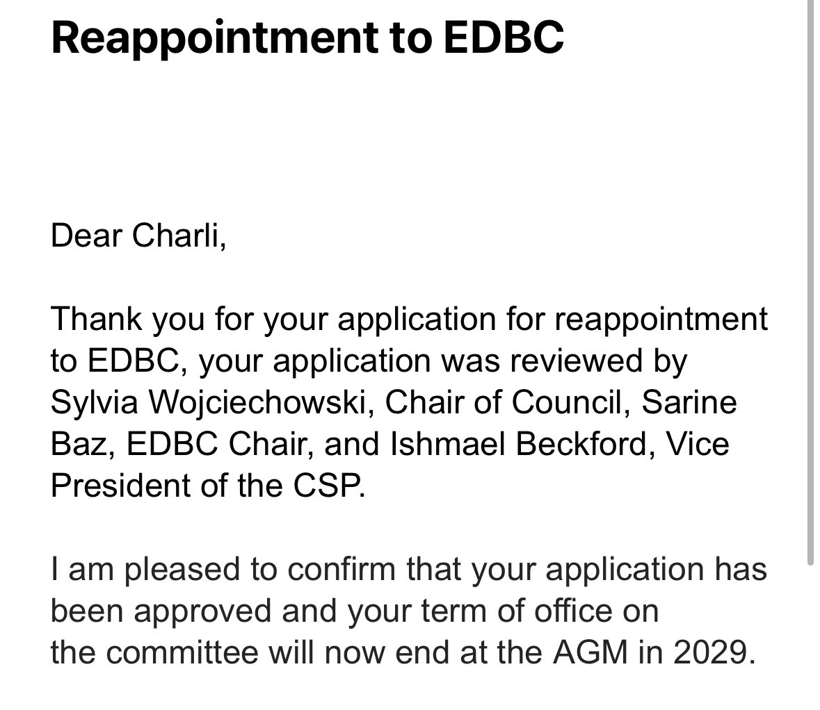 Charli Robertson (She/Her) (@charlirobertson) on Twitter photo Proud to have been given a second 4 year term as part of the #EDB Committee for <a href="/thecsp/">Chartered Society of Physiotherapy (CSP)</a>
Looking forward to carrying on the good fight!
#EDI #DEI #Equity #Diversity #Belonging #Physiotherapist Proud to have been given a second 4 year term as part of the #EDB Committee for <a href="/thecsp/">Chartered Society of Physiotherapy (CSP)</a>
Looking forward to carrying on the good fight!
#EDI #DEI #Equity #Diversity #Belonging #Physiotherapist