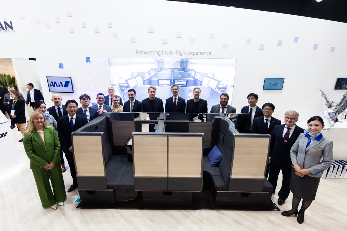 Safran Seats Unveils  “THE Room FX” with All Nippon Airways

Unveiled today at the Paris Air Show, the new “THE Room FX” business class seat, developed for ANA's Boeing 787-9 fleet, redefines comfort in mid-sized aircraft. 

👉 ow.ly/r16E50WaMNf

#SafranSeats #ANA