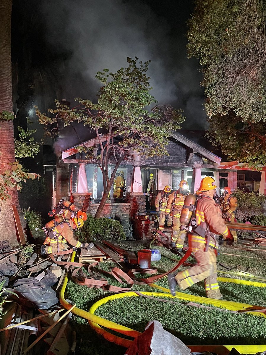 Overnight incident: House fire at 700 E Villa. Fire contained to a single story house under construction. No injuries reported and the cause is under investigation.