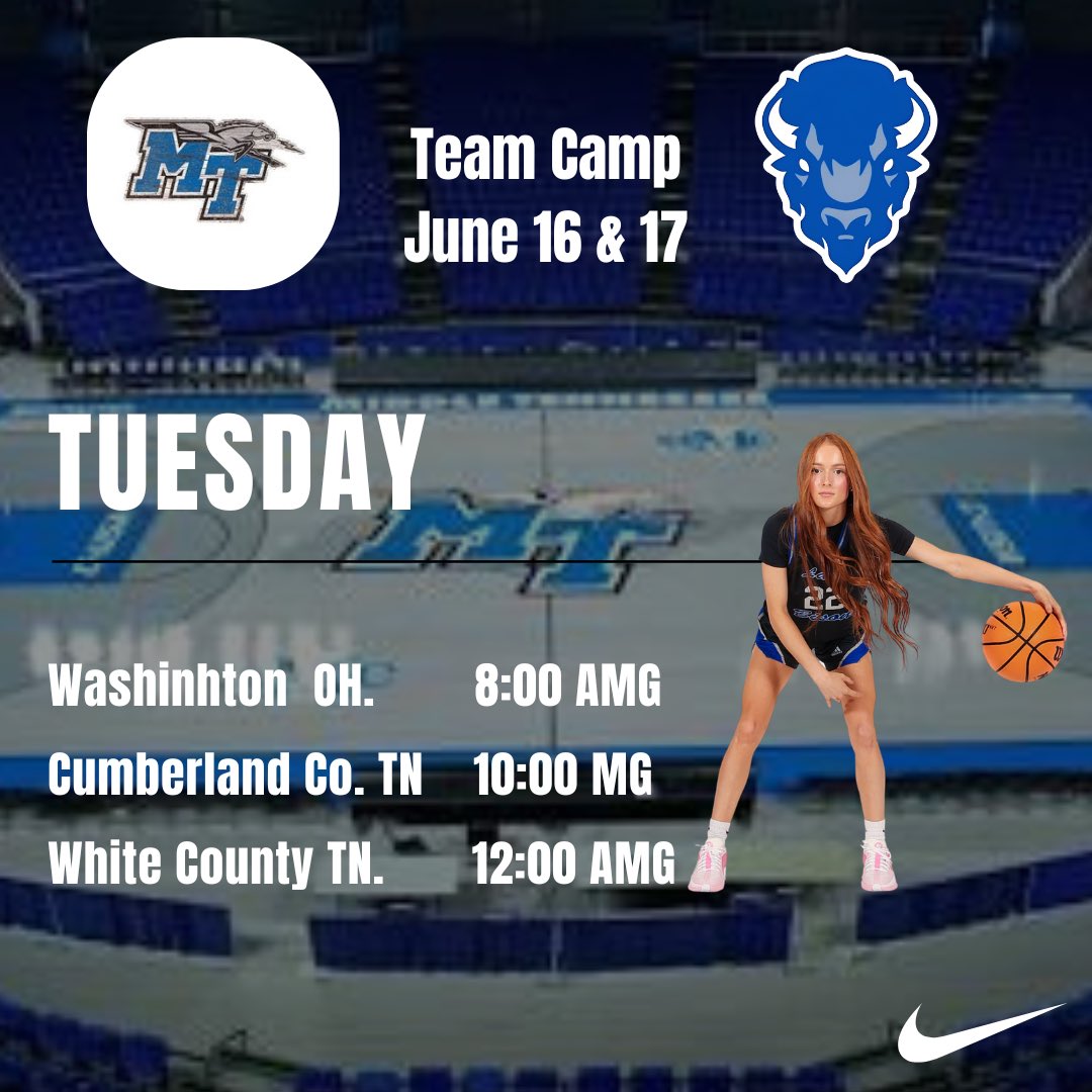 Day 2 at MTSU 🏀