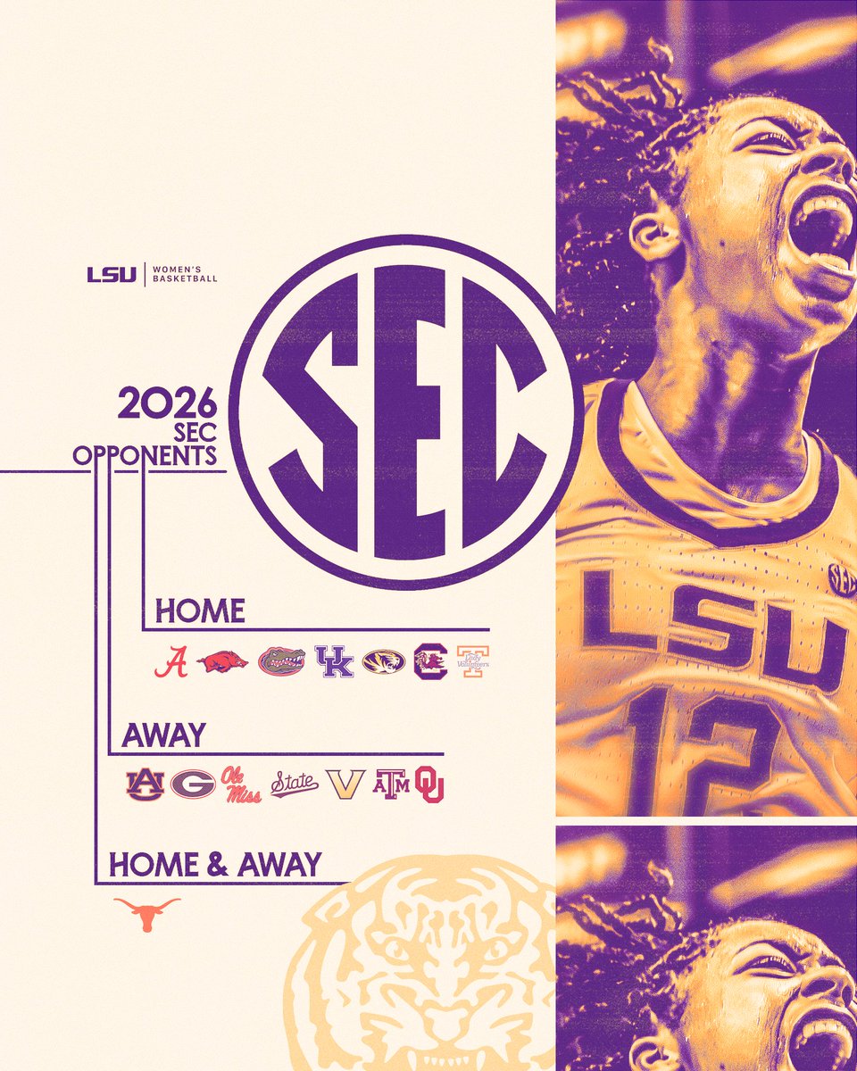 Lights 💡 Camera 🎥 Action 🎬

The 2026 SEC home/away matchups are here 🍿