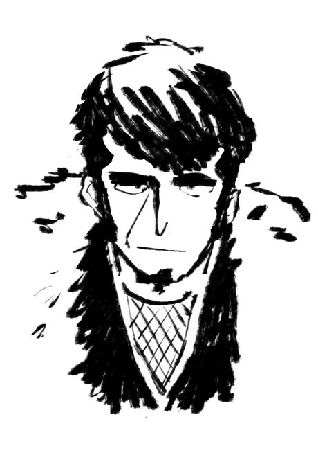 あれー?うろ覚えなんですけど、こんな感じでちょっとラフなタッチの、めっちゃかっこいい(この絵のことではなく元のが)五ツの絵って何かの単行本に載ってなかったでしたっけ?忍法秘話? 