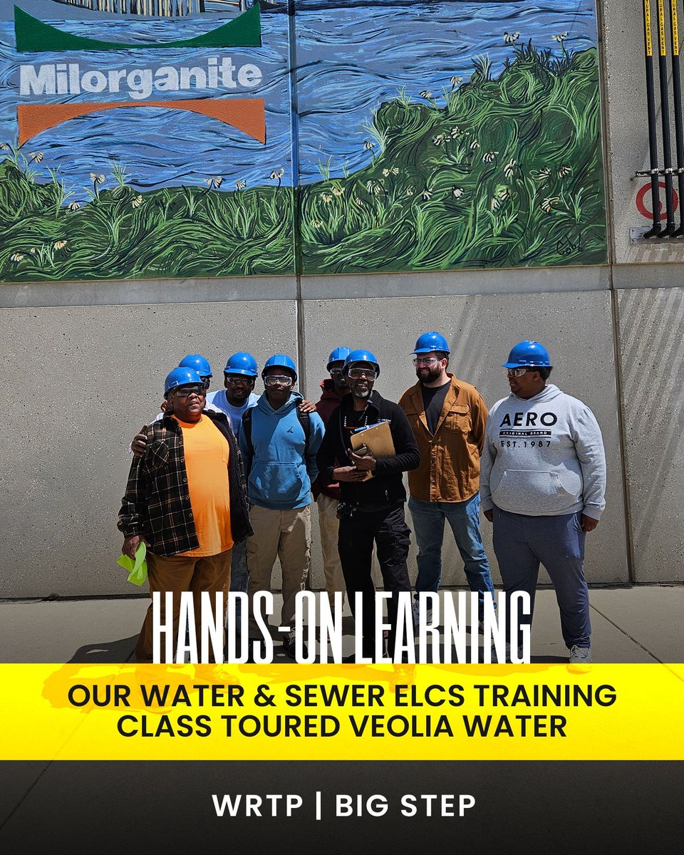 wrtpbigstep's tweet image. There’s nothing like a #sitevisit to show you what the #trades are all about 💧

Recently, our #Water &amp;amp; #Sewer Entry-Level #Construction Skills #Training class toured @Veolia_NA on #JonesIsland, #Milwaukee’s industrial mecca.

For more programs, visit:
🔗 wrtp.org/programs-and-s…