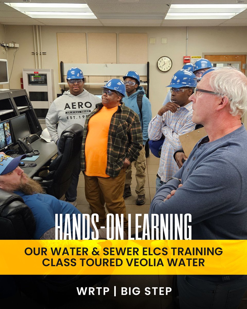 wrtpbigstep's tweet image. There’s nothing like a #sitevisit to show you what the #trades are all about 💧

Recently, our #Water &amp;amp; #Sewer Entry-Level #Construction Skills #Training class toured @Veolia_NA on #JonesIsland, #Milwaukee’s industrial mecca.

For more programs, visit:
🔗 wrtp.org/programs-and-s…