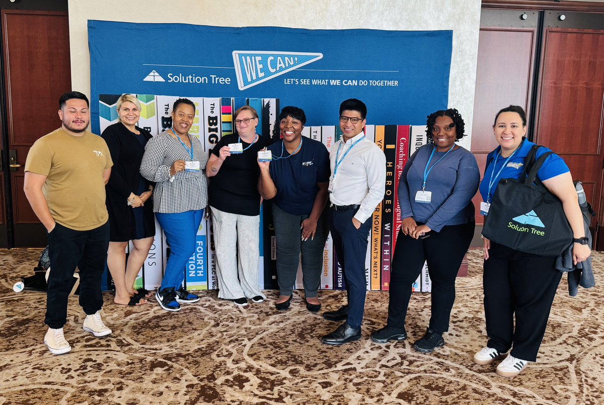 AliceJohnsonJrH's tweet image. Day 2 of valuable learning! Our team is building a great toolbox to bring back for the upcoming school year! @SolutionTree #HornetNation ππ