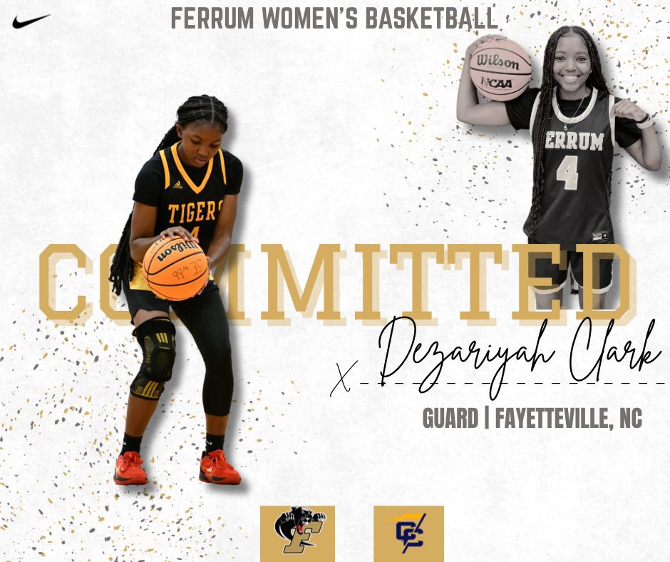 Ferrum Women’s Basketball (@ferrumwbb) on Twitter photo Another addition to our 2025 class. 
Please welcome Dezariyah Clark💛🖤 Another addition to our 2025 class. 
Please welcome Dezariyah Clark💛🖤
