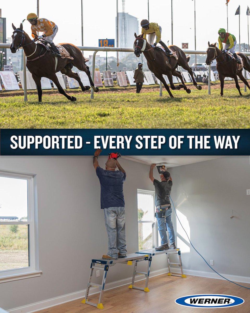 Whether you're clearing fences at #RoyalAscot or jumping the hurdles of a tough day on site, the right support makes all the difference. #Werner PRO Work Platforms give you the lift you need, you’re backed every step of the way ready to get the job done!.
wernerco.com/uk/pro-work-pl…