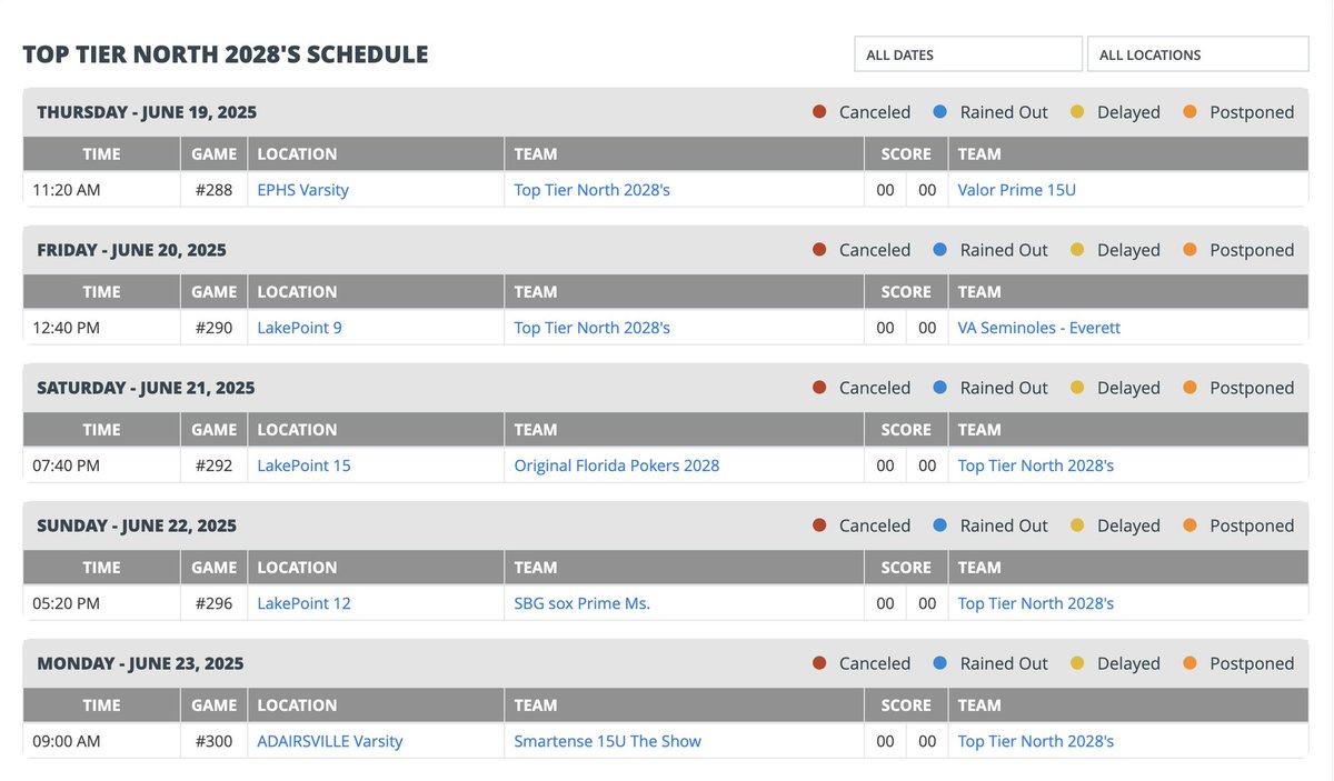 Alex Govoni (@govoni_alex) on Twitter photo This is my game schedule for the 15u PBR National Championship down in LakePoint, GA this week โฌ๏ธ <a href="/PrepBaseballIL/">Prep Baseball Illinois</a> <a href="/LakePointSports/">LakePoint Sports</a> <a href="/TopTierNorth/">Top Tier North</a> <a href="/JRudd_Scout/">Josh Rudd</a> <a href="/jakerobbins49/">JAKE ROBBINS ๐บ๐ธ</a> <a href="/gabe_alfaro23/">Gabe Alfaro</a> This is my game schedule for the 15u PBR National Championship down in LakePoint, GA this week โฌ๏ธ <a href="/PrepBaseballIL/">Prep Baseball Illinois</a> <a href="/LakePointSports/">LakePoint Sports</a> <a href="/TopTierNorth/">Top Tier North</a> <a href="/JRudd_Scout/">Josh Rudd</a> <a href="/jakerobbins49/">JAKE ROBBINS ๐บ๐ธ</a> <a href="/gabe_alfaro23/">Gabe Alfaro</a>