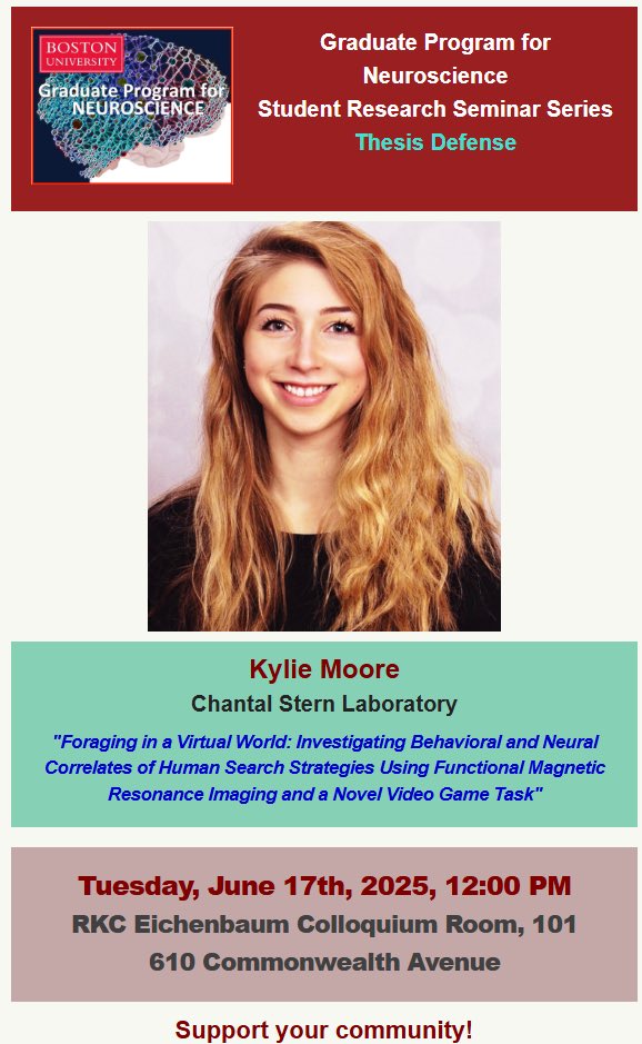 Happening today in the Eichenbaum colloquium room!