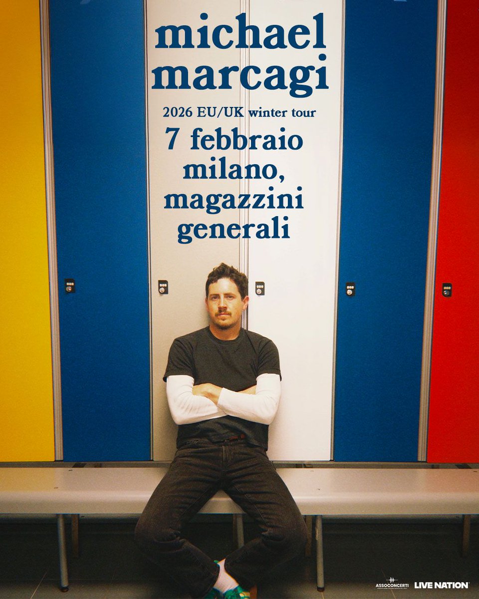 📣 Michael Marcagi arriva in Italia!
L'artista multiplatino arriva a Milano per un imperdibile appuntamento live✨ 

📆 7 febbraio 2026 | Milano, Magazzini Generali

🎫 Biglietti in vendita dalle 10 di venerdì 20 giugno 2025 su TicketOne.it!

Scopri di più su