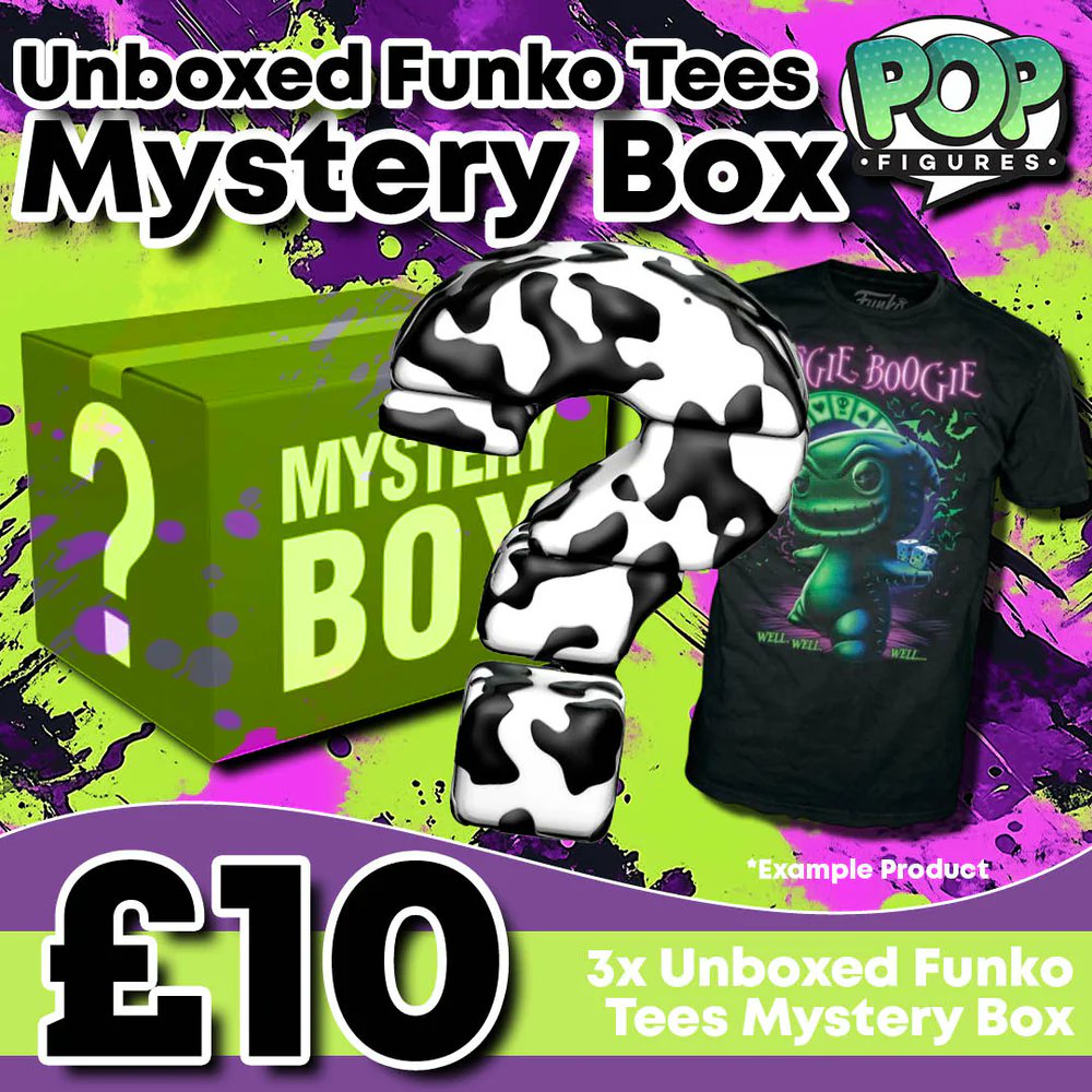 FiguresPop's tweet image. 💚🔥 𝑹𝑬𝑺𝑻𝑶𝑪𝑲 𝑨𝑳𝑬𝑹𝑻! 🔥💚
📦👕 Unboxed Funko Pop Tees Mystery Box 👕📦

✨Features:
👕 3 Funko Pop Tees for £10: Unbeatable value for three unique, unboxed tees.

🛍️ Grab yours here – popfigures.com/collections/my…

#mysterybox #funkopoptees #funko #funkomysterybox