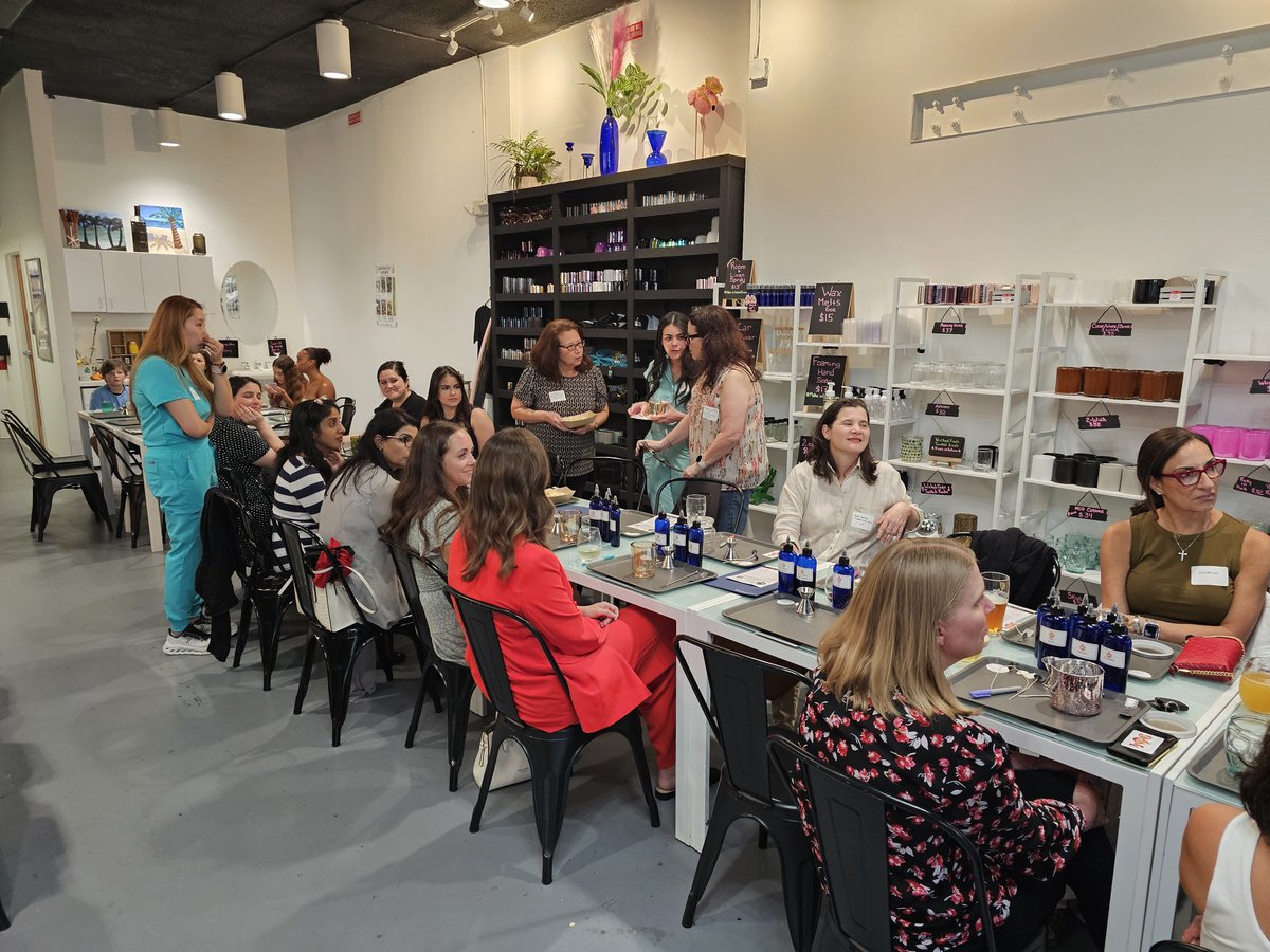 dcmsonline's tweet image. On June 11, the DCMS Women in Medicine gathered at Wick N Twisted in Jax Beach for an evening of connection and creativity. They made custom candles and enjoyed time together outside of the office. Check out more photos on our DCMS Facebook page: facebook.com/media/set?vani…