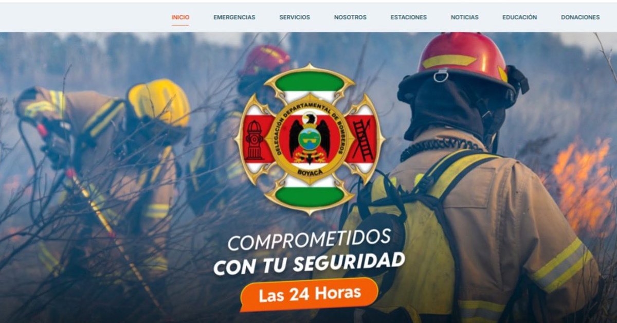 #Digital 💻| La Delegación Departamental de Bomberos Boyacá presenta su nuevo portal web: bomberos.boyaca.gov.co 🌎🔗
🚒👨🏻‍🚒 Un espacio de comunicación e interacción con los cuerpos de bomberos boyacenses y la ciudadanía en general. 📊📝
#BomberosBoyacá #ComunicaciónInstitucional