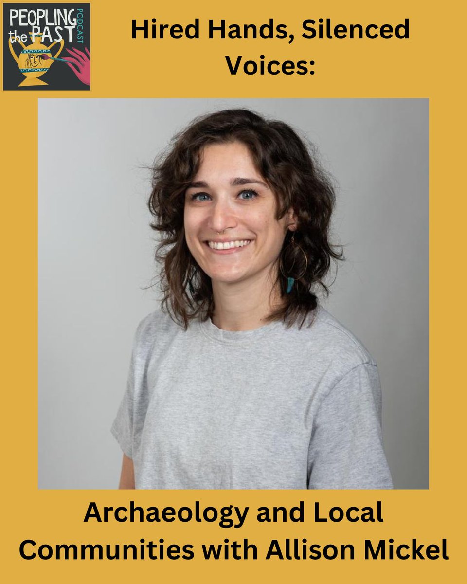 Who counts as an archaeologist? For this week’s #PeoplingPodcast we are joined by Dr. Allison Mickel to discuss the important knowledge and labour that local communities contribute to archaeological digs in Jordan and Turkey: peoplingthepast.com/2025/06/17/pod…