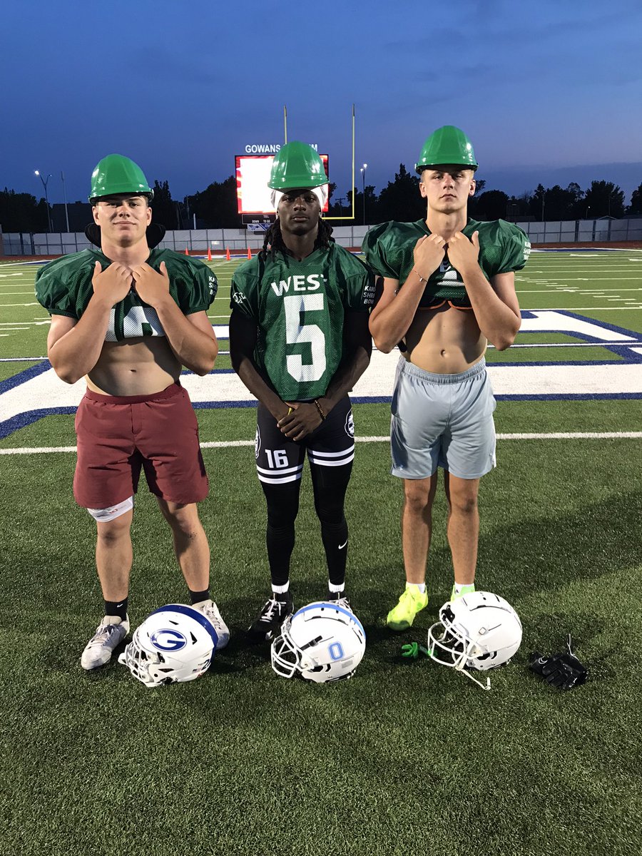 HEIGHTS FOOTBALL (@whtsfootball) on Twitter photo Day 2 Practice #3 Hard Hat Winners ( <a href="/KSShrineBowl/">Kansas Shrine Bowl</a> )
Preston Hagel- Goddard
Karlan Ransom- Wichita East
Steel Schomaker- Valley Center
#WESTSIDE #ForTheKids Day 2 Practice #3 Hard Hat Winners ( <a href="/KSShrineBowl/">Kansas Shrine Bowl</a> )
Preston Hagel- Goddard
Karlan Ransom- Wichita East
Steel Schomaker- Valley Center
#WESTSIDE #ForTheKids