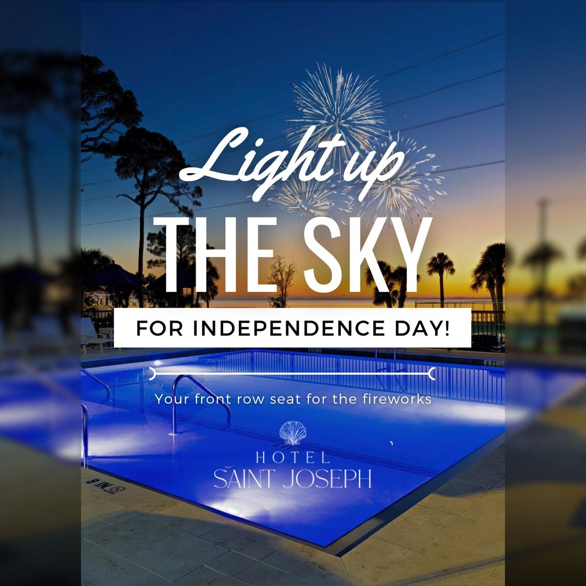 hotelstjoseph's tweet image. Witness the awe-inspiring bay fireworks from the finest vantage point in the area! 🎇 Seize this chance before it fades away! #FireworksDisplay #SpectacularView