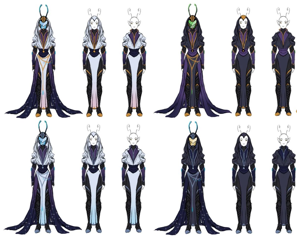 FoxfireAtelier's tweet photo. Working on a new OC for a #StarfinderTTRPG game. She is a Lashunta star shaman, essentially a priestess of the god of space travel. Still trying to nail down her color scheme. Thoughts are welcome! #OC #characterdesign https://t.co/JlfYw8yRGr