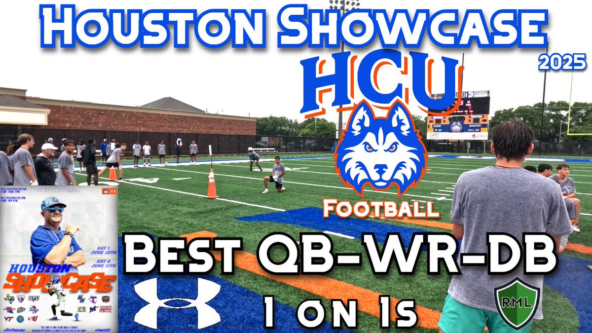 RECRUITING MASTER LIST (@recruiting_list) on Twitter photo WRs vs DBs 1on1s at @HCUFootballHouston Showcase 2025
📽️youtu.be/iCLNYe2wdC8
HUGE THANKS to <a href="/HCUCoachBachtel/">Coach Jason Bachtel</a> for allowing us to Film & Show Off this NEW SHOWCASE!
Special Thanks to Coach Nesbitt, Coach Wilkerson, Coach Winchester, and Coach Coleman for providing valuable WRs vs DBs 1on1s at @HCUFootballHouston Showcase 2025
📽️youtu.be/iCLNYe2wdC8
HUGE THANKS to <a href="/HCUCoachBachtel/">Coach Jason Bachtel</a> for allowing us to Film & Show Off this NEW SHOWCASE!
Special Thanks to Coach Nesbitt, Coach Wilkerson, Coach Winchester, and Coach Coleman for providing valuable