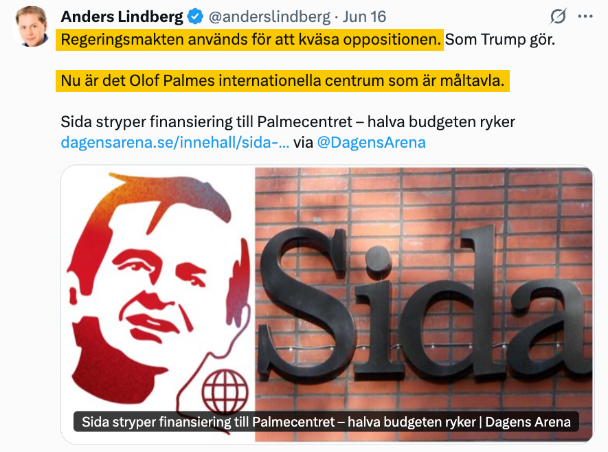 Utmärkt att Aftonbladet erkänner att denna typ av organisationer är en del av oppositionen.