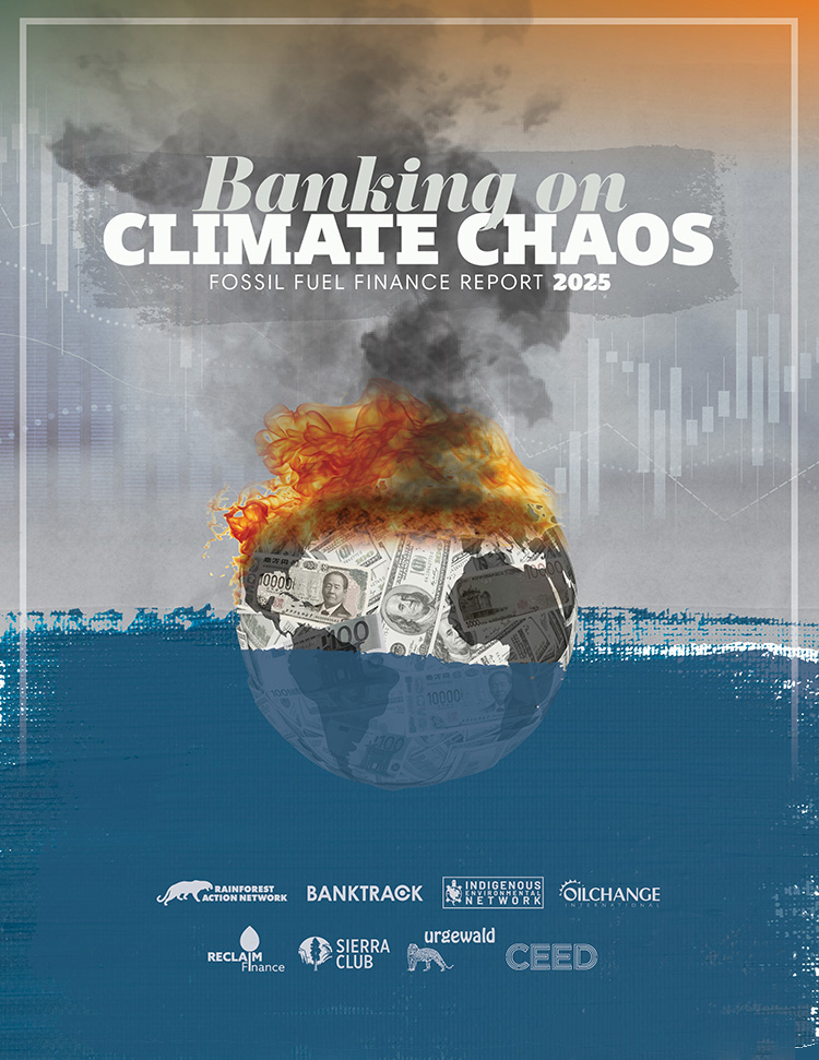 Nieuw Banking on Climate Chaos rapport laat zien dat financiering van fossiel van de grootste banken van de wereld, waaronder <a href="/ingnl/">ING Nederland</a>  en <a href="/Rabobank/">Rabobank</a> , sinds Parijs is opgelopen tot bijna 8 biljoen dollar, waarvan 869 miljard (dollar) alleen al in 2024. bankingonclimatechaos.org/?bank=JPMorgan…