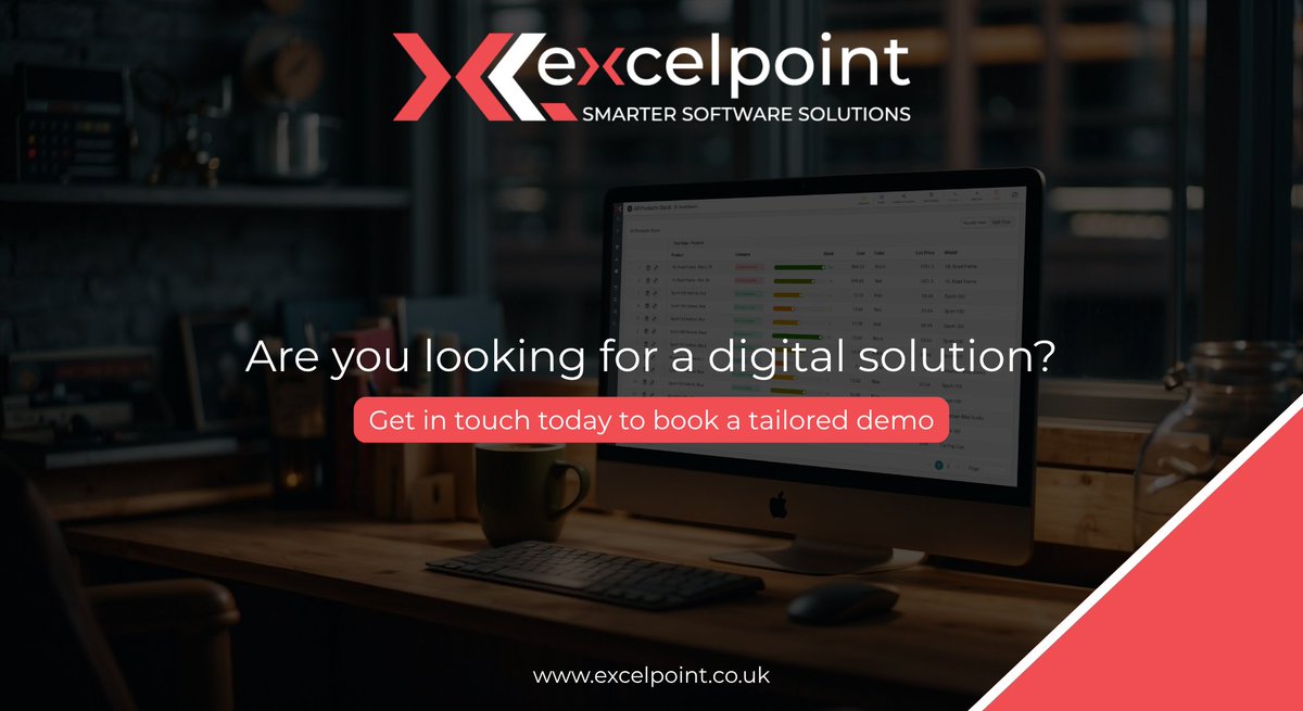 Excelpoint (@excelpoint) on Twitter photo Stuck operating with outdated processes?
Are you looking for a digital solution that fits just right?
Book your tailored demo today and see what’s possibly👇
excelpoint.co.uk/contact/ Stuck operating with outdated processes?
Are you looking for a digital solution that fits just right?
Book your tailored demo today and see what’s possibly👇
excelpoint.co.uk/contact/