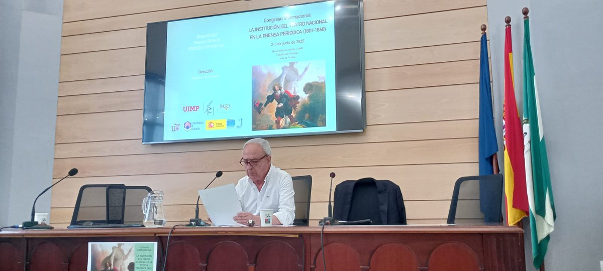 PHEBO_es's tweet photo. Enhorabuena a nuestra compañera, Natalia Fernández, por el éxito del Congreso Internacional "La institución del teatro nacional en la prensa periódica (1801-1868)". Fue un placer contar con un nivel tan alto de ponencias y comunicaciones. https://t.co/BnenxL0UWm