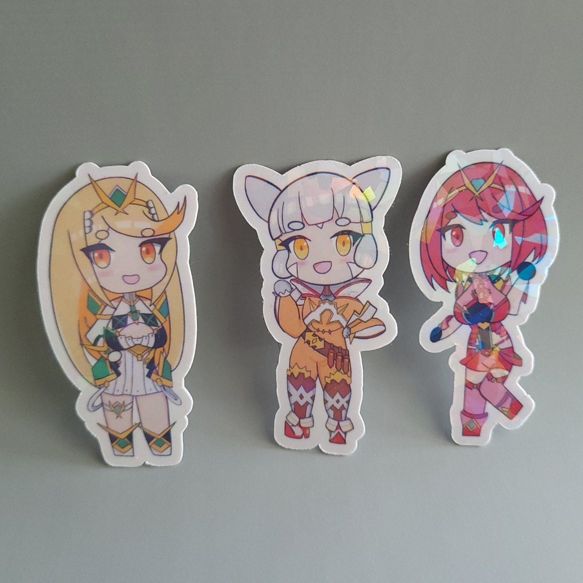 LillyHanami's tweet photo. The stickers are here!  Includes Xenoblade and Hololive.
Link down below! https://t.co/5L7FT5NjXz